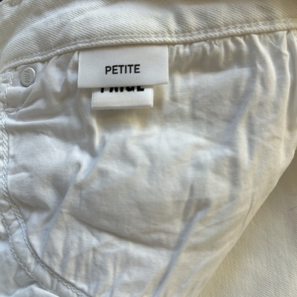 PAIGE Cindy Crop white Stretch Jeans, Size 31 Petite, Like New Condition - Picture 7 of 12